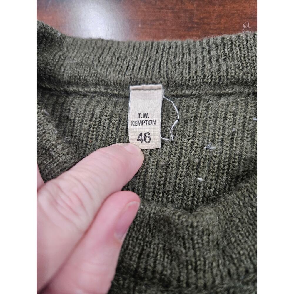 Bundeswehr Wool Service Sweater 46 German Military Surplus Gorpcore M - Picture 2 of 8